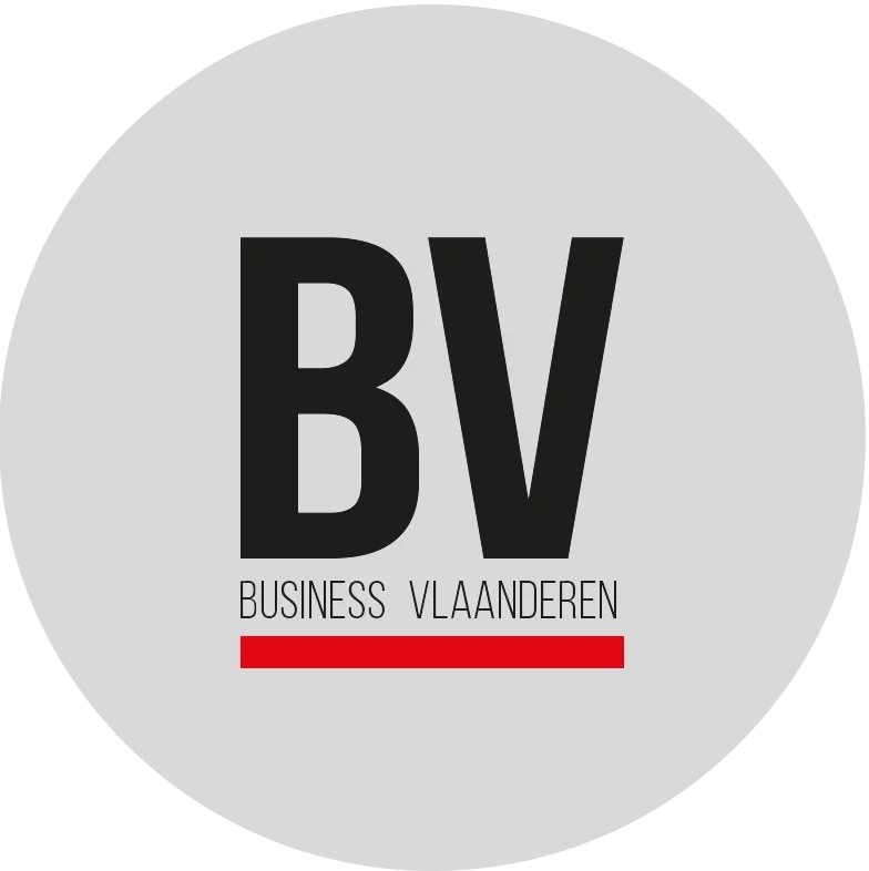 Logo van Business Vlaanderen met focus op ondernemerschap en innovatie