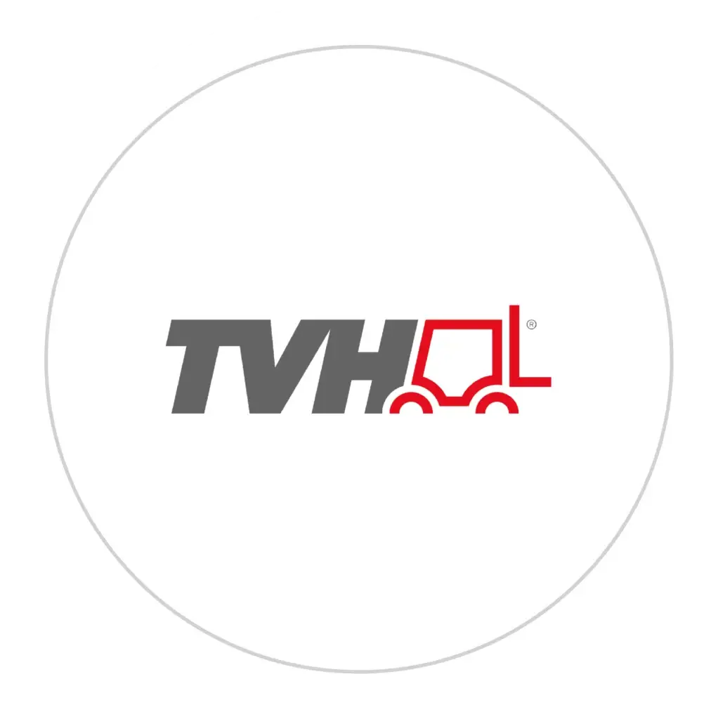 Logo van TVH, specialist in onderdelen en services
