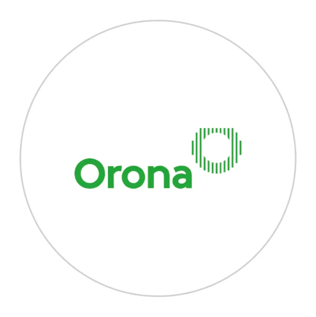 Logo van Orona, specialist in liften en mobiliteit.