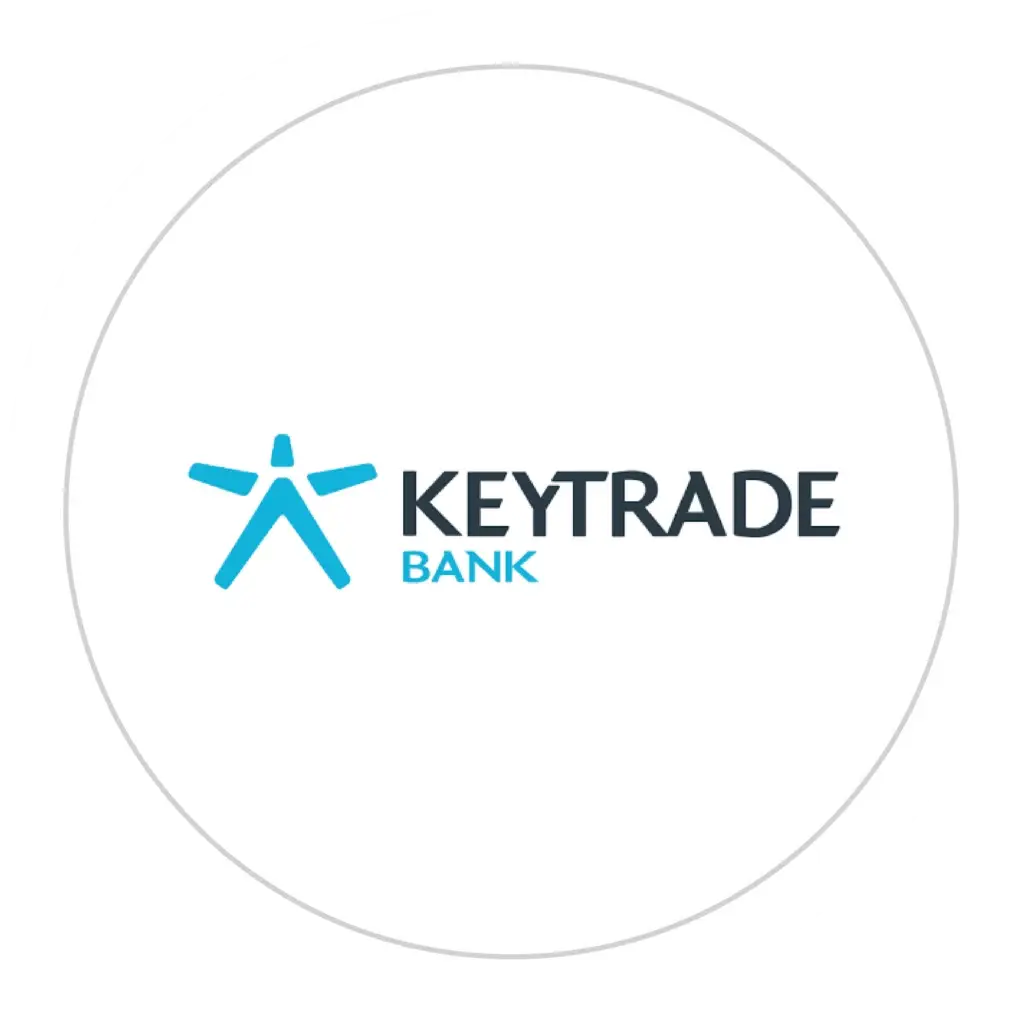 Logo van Keytrade Bank als onderdeel van een K-ONCEPT project.